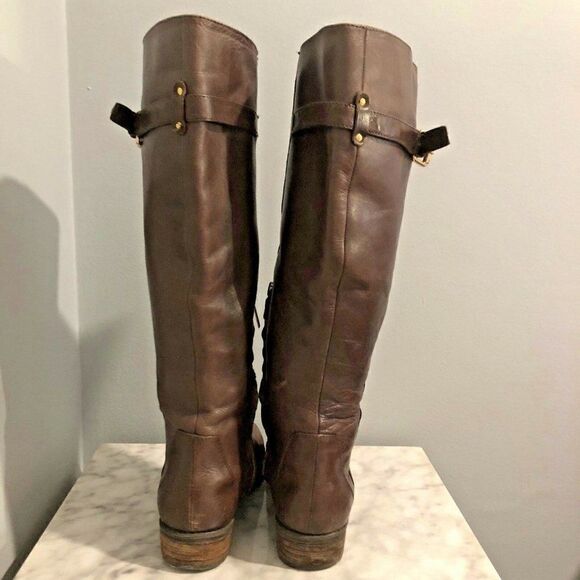 Sam Edelman Brown Leather Riding Boots size 6.5 M - Picture 4 of 8